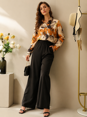 Autumn Bloom Floral Print Co-Ord Set