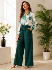 Monaco Floral Digital Print Rayon 2-Piece Co-ord Set