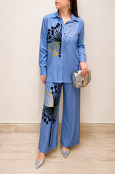 Side Print Casual Cord Set