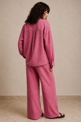 Oversized Wide-Leg Trouser Set