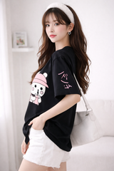 Boba Bear Drop-Shoulder T-Shirt