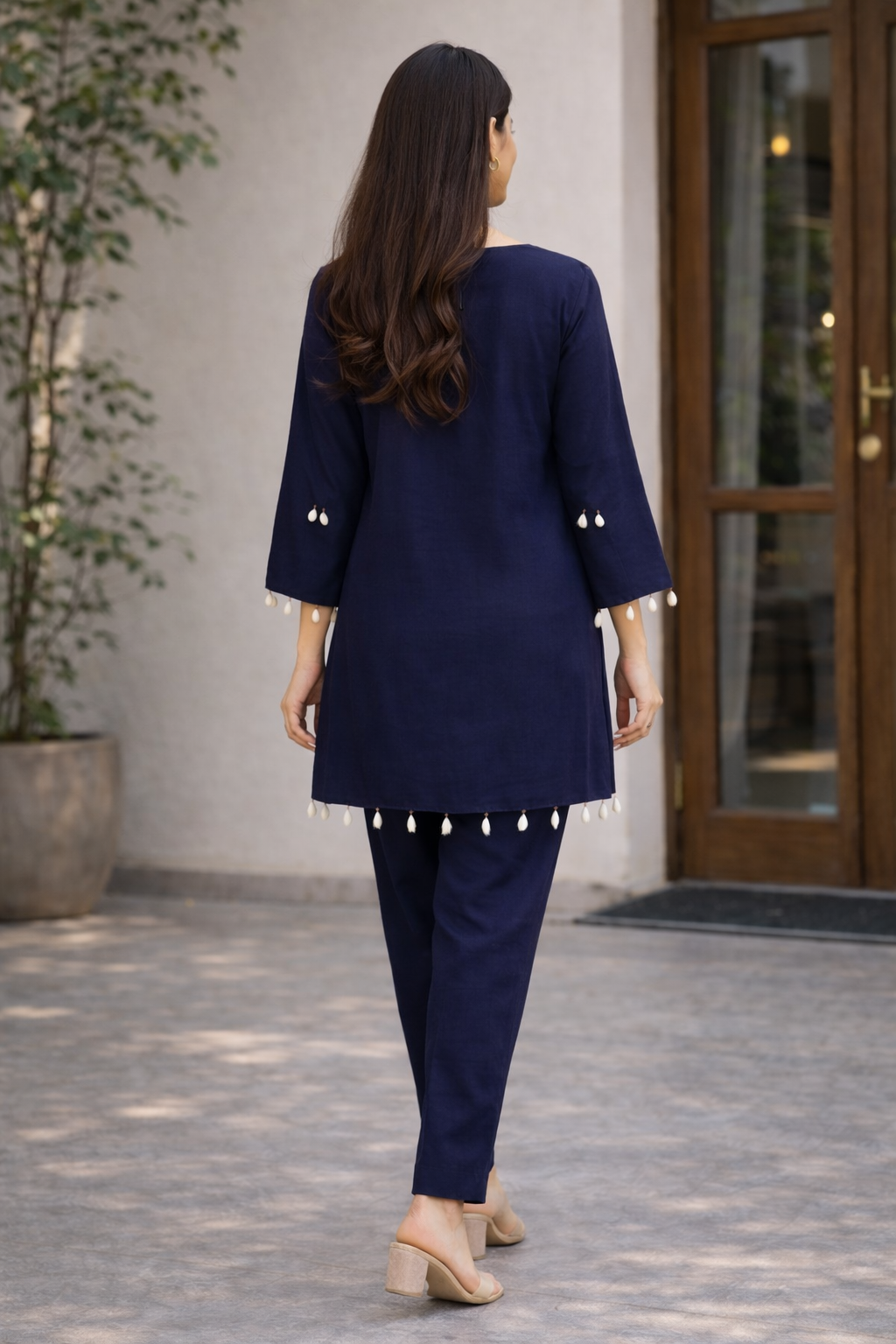 Blue Elegant Look Cord-Set