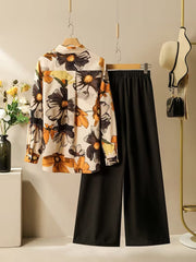 Autumn Bloom Floral Print Co-Ord Set