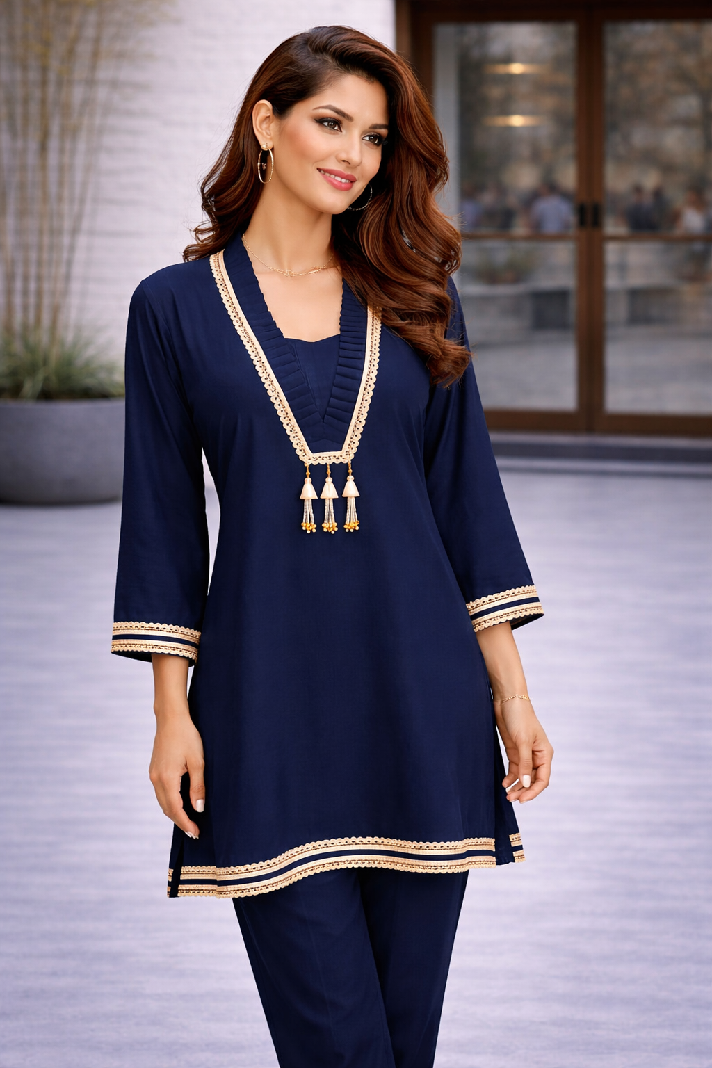 Rivayat Royal Tassel Charm Co-Ord Set