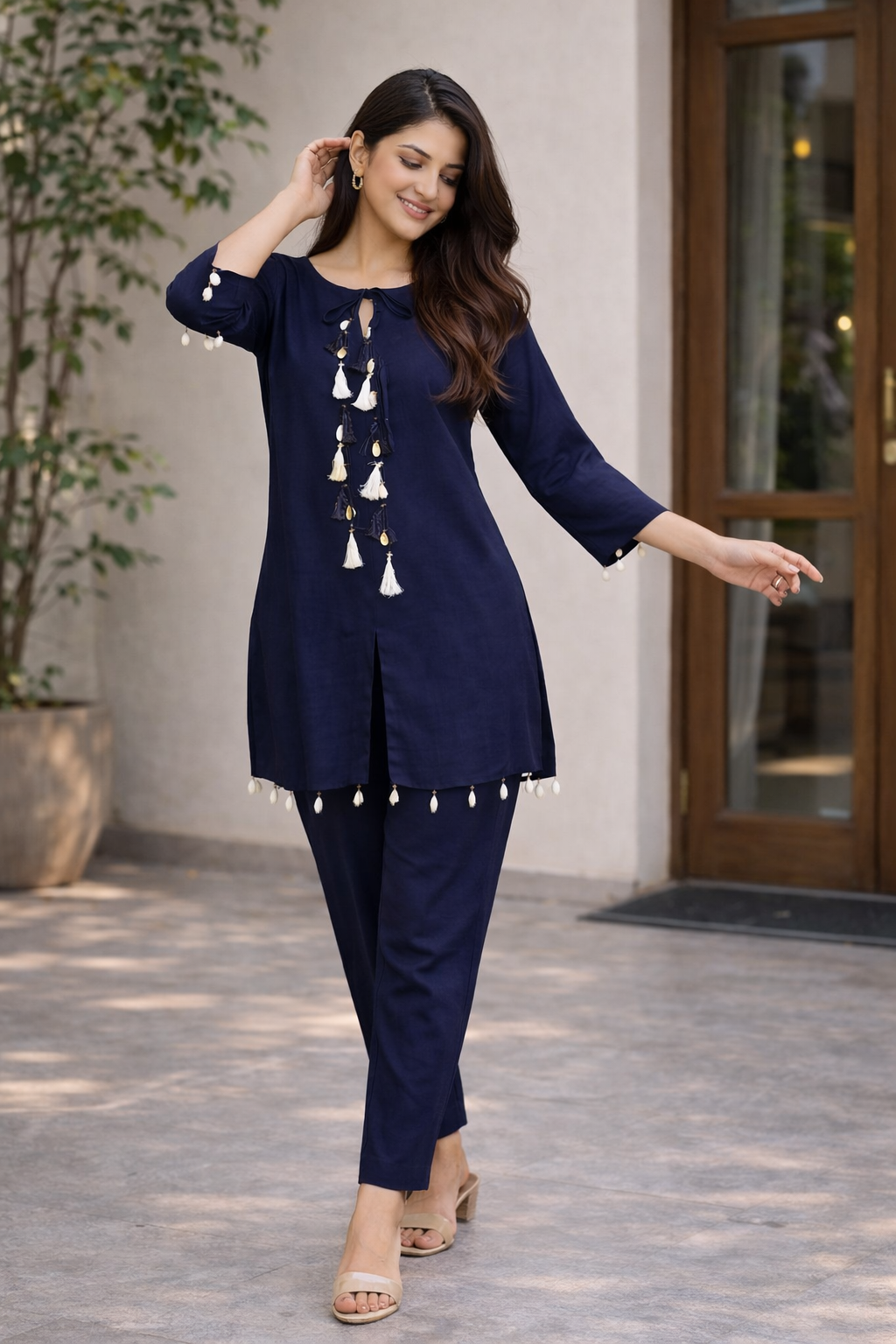 Blue Elegant Look Cord-Set