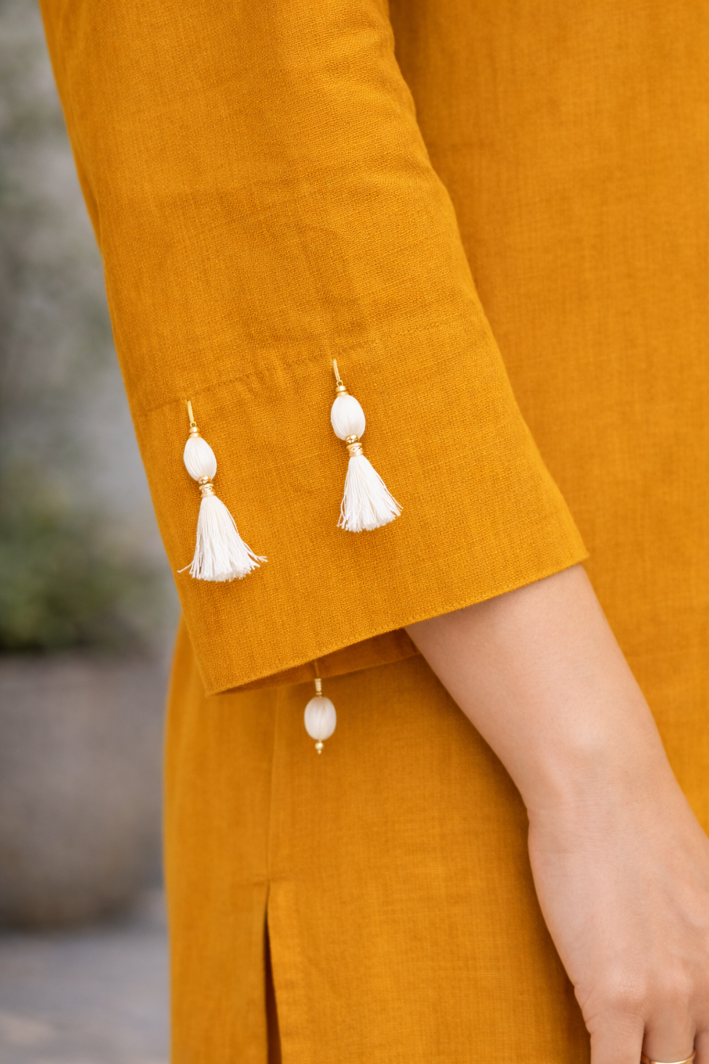 Mustard Elegant Look Cord-Set