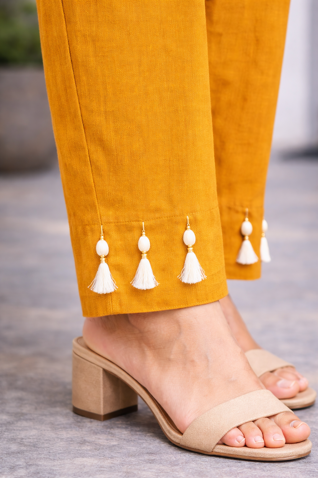 Mustard Elegant Look Cord-Set