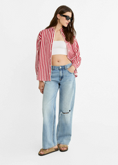 Striped Casual Women Shirt